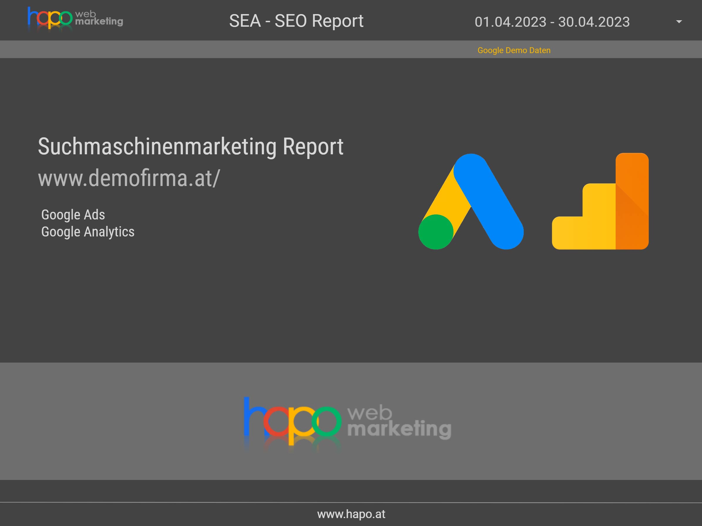 Grafik - Einleitung SEM Report - Google Ads