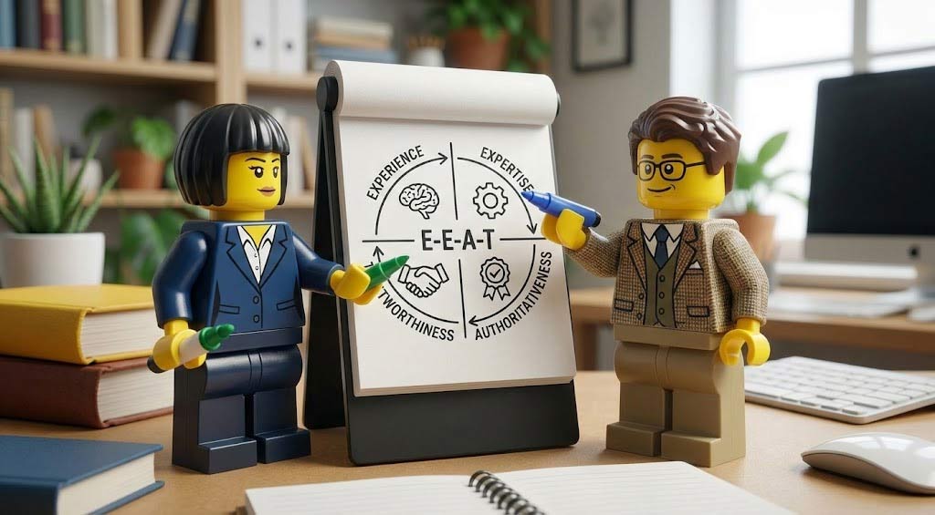 EEAT steht für Experience, Expertise, Authoritativeness, Trustworthiness